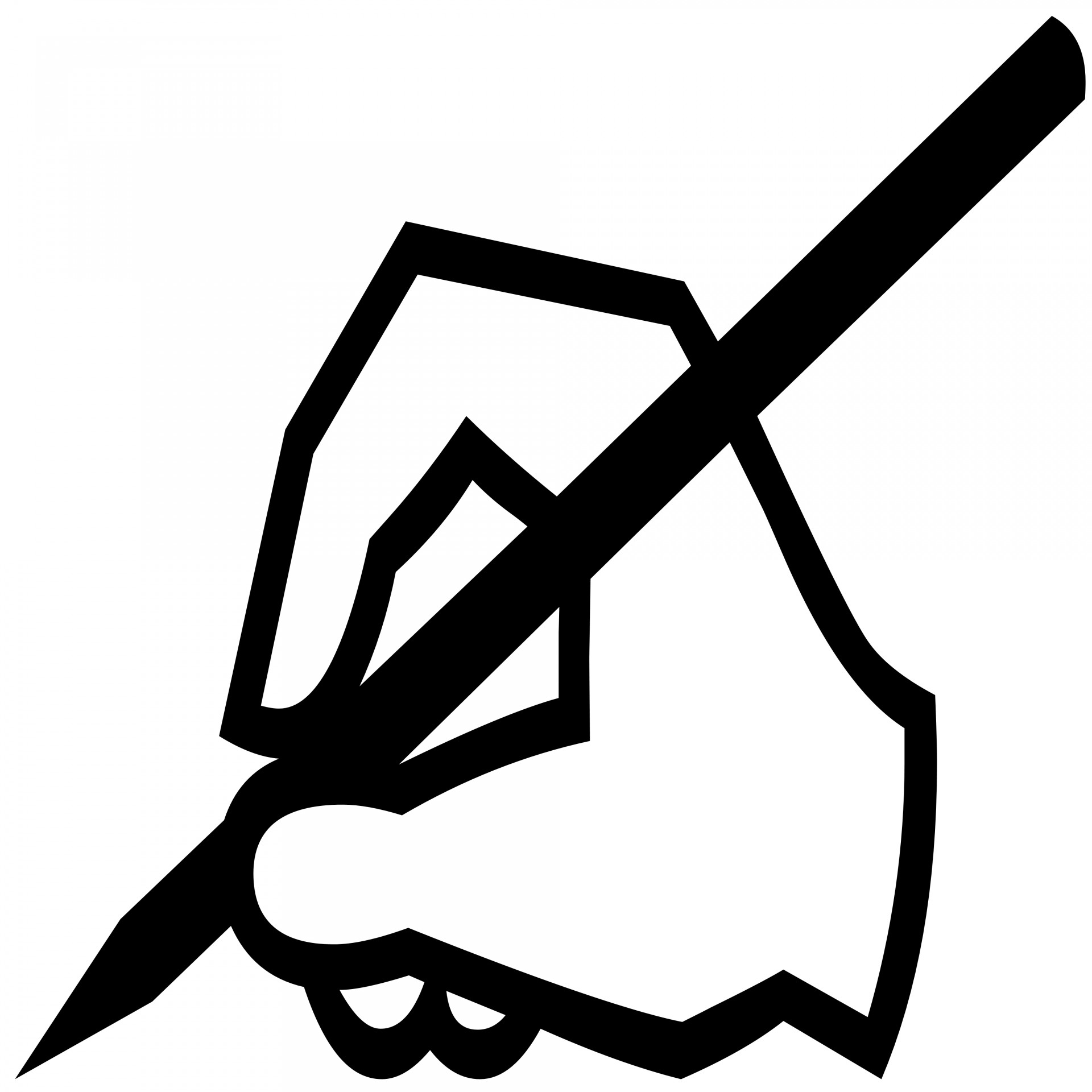 writing-hand-silhouette